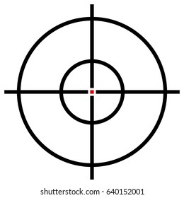 Target symbol isolated on white. Accuracy, target, aiming concept icon.