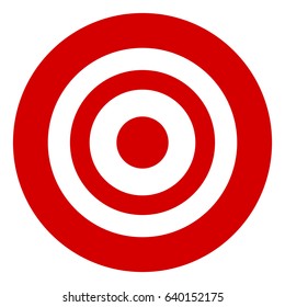 Target symbol isolated on white. Accuracy, target, aiming concept icon.