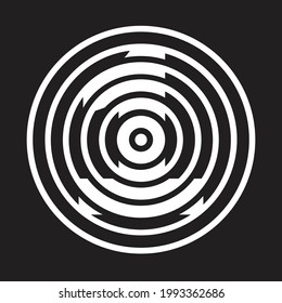 target symbol and number one