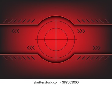 Target symbol on Technology background