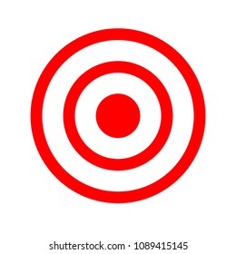 Target symbol vector icon