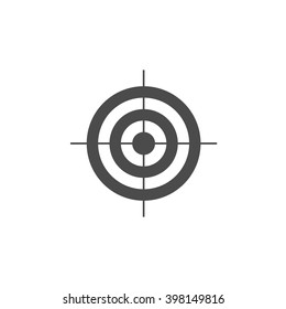Target symbol. Vector icon grey
