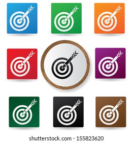 Target symbol,Color buttons,vector