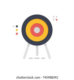 Target, targeting advertising vector concept isolated on white background illustration