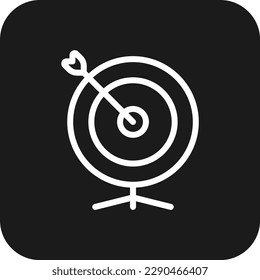 Icono de trabajo en equipo y administración de destino con estilo de línea rellena en negro. éxito, objetivo, estrategia, concepto, idea, solución, tablero. Ilustración del vector