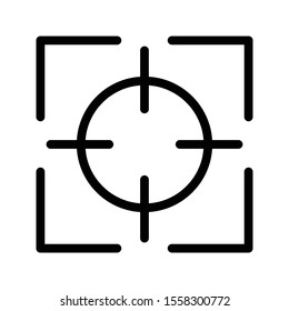 target thin colour line icon 