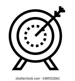target thin line vector icon
