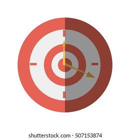 target time clock isolated icon vector illustration design