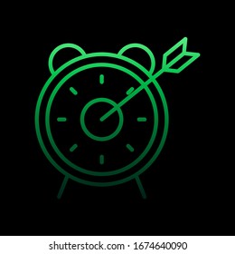 Target time nolan icon. Simple thin line, outline vector of time icons for ui and ux, website or mobile application