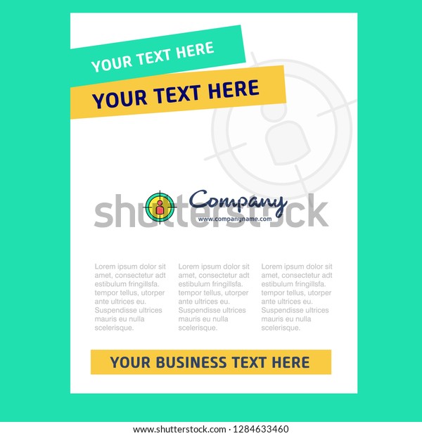 Target Title Page Design Company Profile Stock Vector Royalty