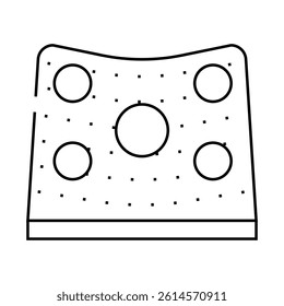 target trainer line icon vector. target trainer sign. isolated contour symbol black illustration