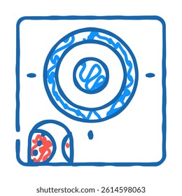 target for training doodle icon sketch vector. target for training sign. isolated symbol illustration