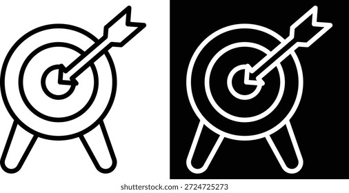 target Two-tone version in black and white background