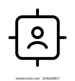 target user icon or logo isolated sign symbol vector illustration - high quality black style vector icons
