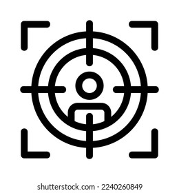 target user icon or logo isolated sign symbol vector illustration - high quality black style vector icons
