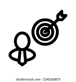 target user icon or logo isolated sign symbol vector illustration - high quality black style vector icons
