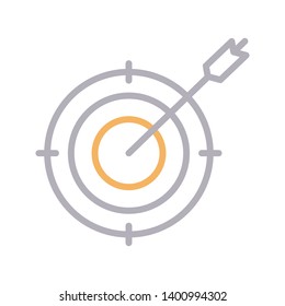 target vector color line icon