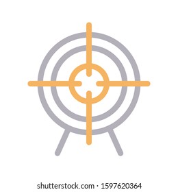 target vector color line icon 