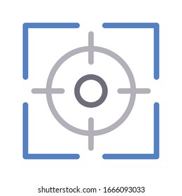 target vector color line icon 