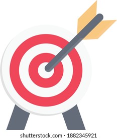 target vector colour flat icon