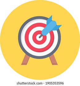 target vector colour flat icon