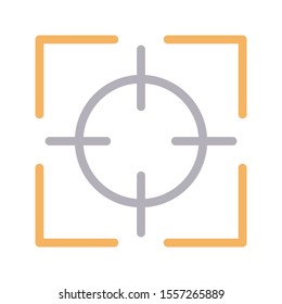 target vector colour line icon