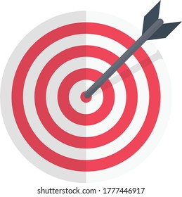 target vector flat color icon