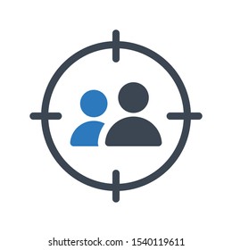 target vector glyph color  icon