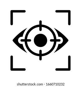 target vector glyph color icon 