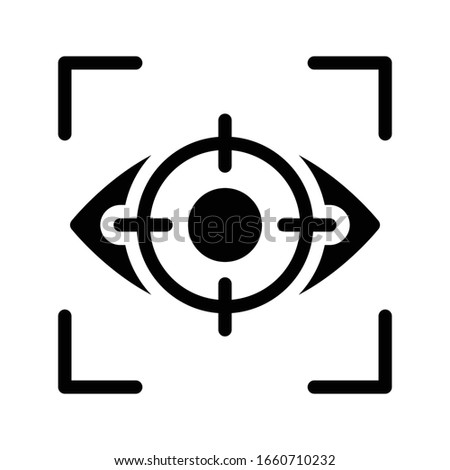 target vector glyph color icon 