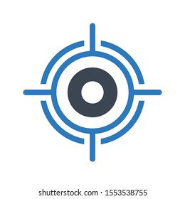 target vector glyph  colour  icon 