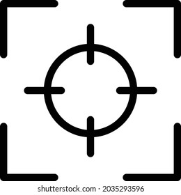 target vector glyph flat icon