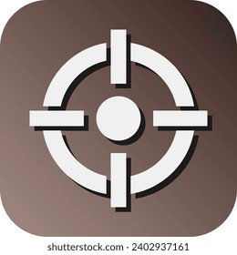 Target Vector Glyph Gradient Background Icon For Personal And Commercial Use.
