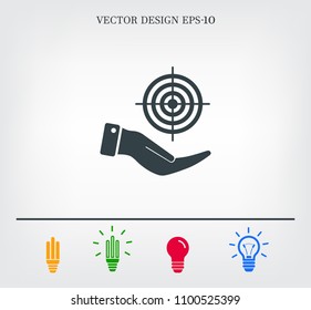 Target vector icon