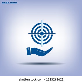 Target vector icon