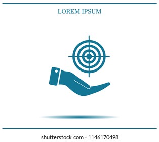 Target vector icon