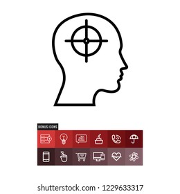 Target vector icon