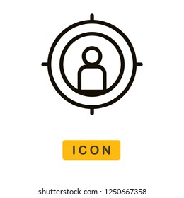 Target vector icon
