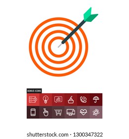 Target vector icon