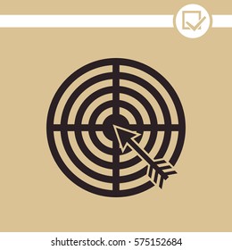 Target vector icon.
