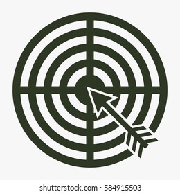 Target vector icon.