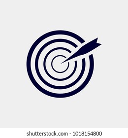 target vector icon. aim, goal icon
