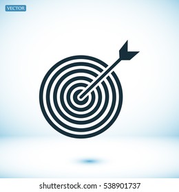 target vector icon, vector best flat icon, EPS