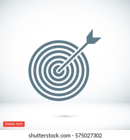 target vector icon, vector best flat icon, EPS