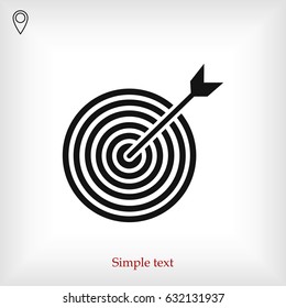 target vector icon, vector best flat icon, EPS