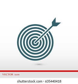 target vector icon, vector best flat icon, EPS