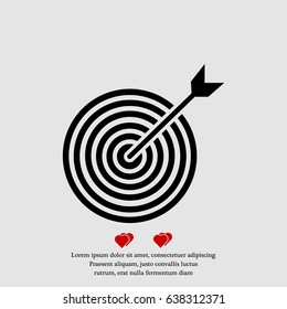target vector icon, vector best flat icon, EPS