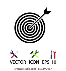 target vector icon, vector best flat icon, EPS