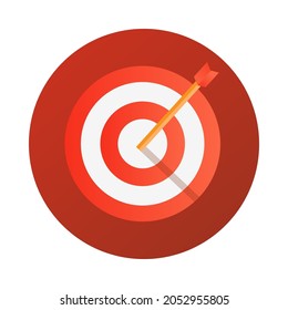 Target vector icon. Business target gradient icons