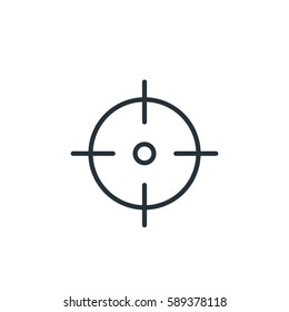 Target vector icon, business targeting symbol. Modern, simple flat vector illustration for web site or mobile app